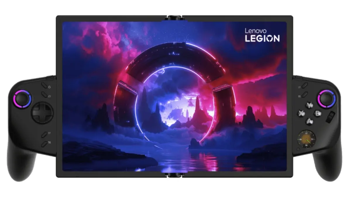 Lenovo Unveils Handheld Gaming Console With Foldable Screen at MWC 2026 lenovo