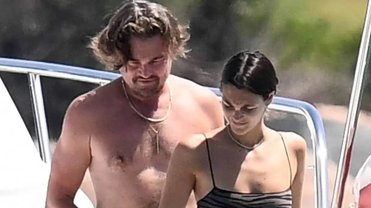 Leonardo DiCaprio Spotted Vacationing With Italian Model Vittoria Ceretti On A Yacht Leonardo DiCaprio and Vittoria Ceretti