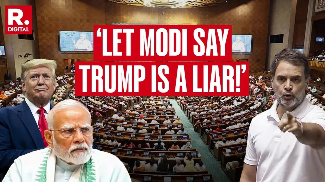'Let PM Modi Say US President Trump Is A Liar': Rahul Gandhi In Lok Sabha