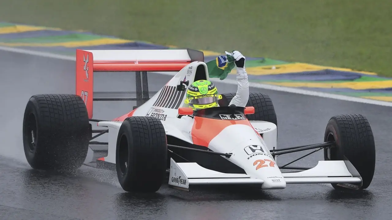 Lewis Hamilton EMOTIONAL As He Drives Senna's Car Around Interlagos Before The Brazilian Grand Prix Lewis Hamilton