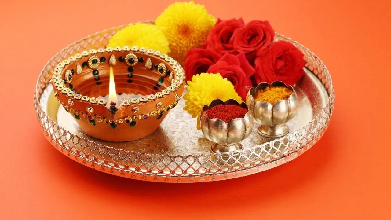 Lighting lamp diya in the house is auspicious