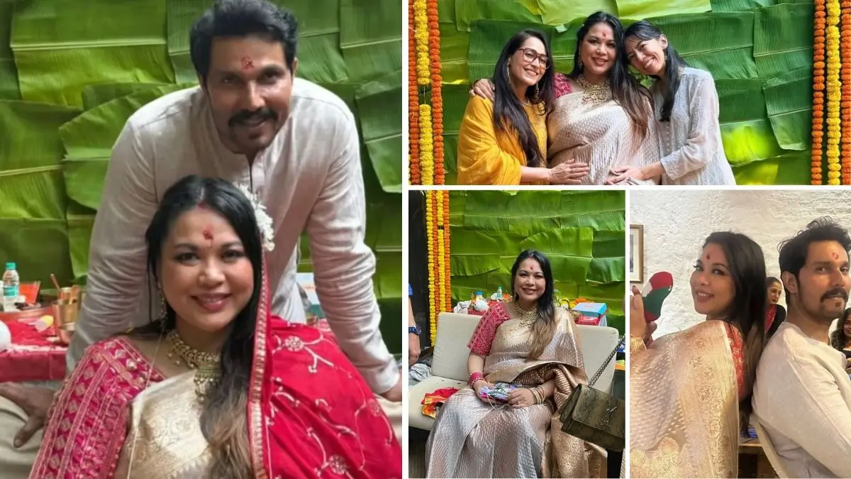 Lin Laishram baby shower