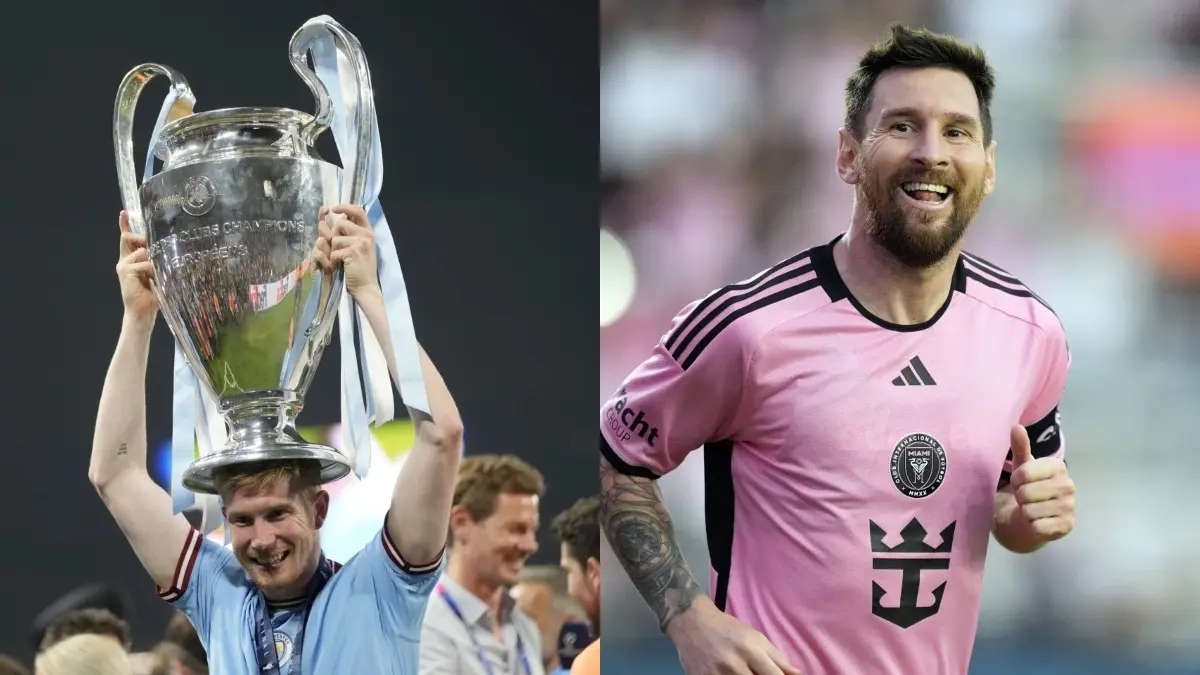 Lionel Messi and Kevin De Bruyne