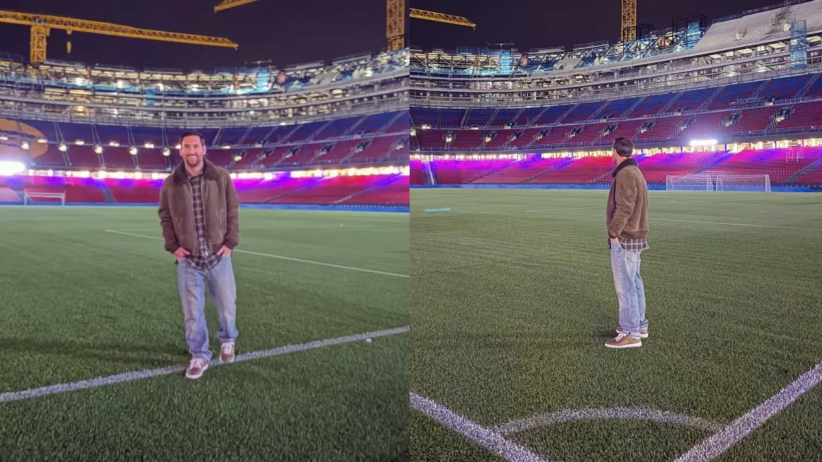 Lionel Messi at Camp Nou
