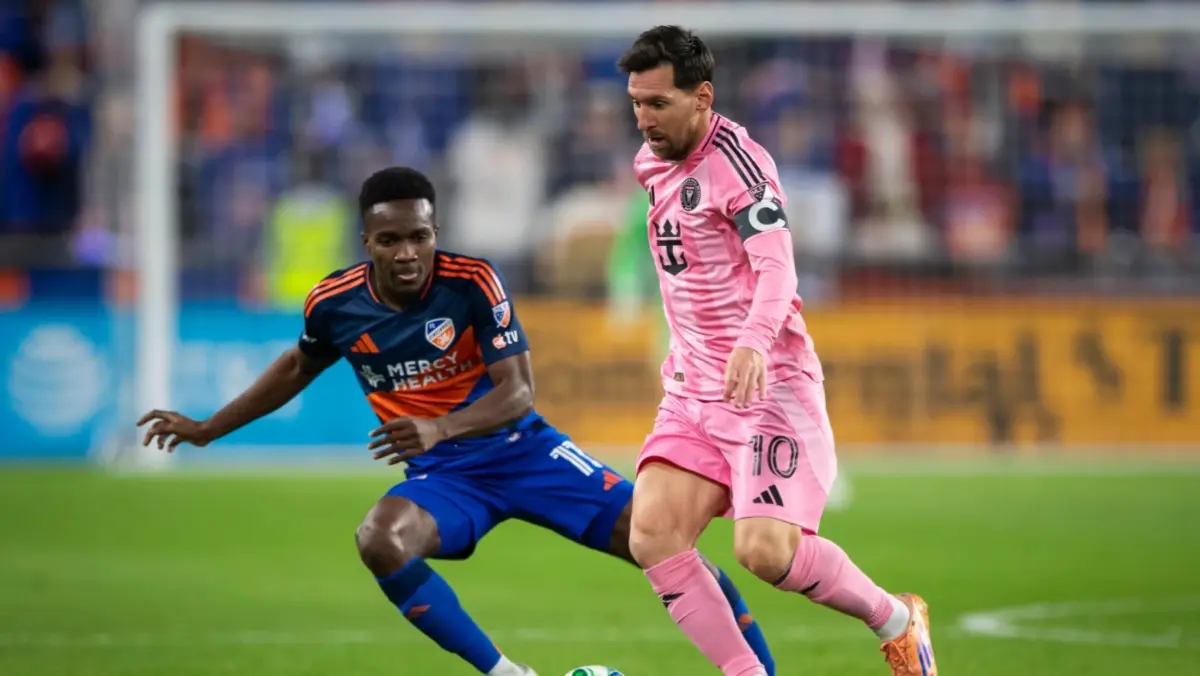 Lionel Messi during Inter Miami vs FC Cincinnati game