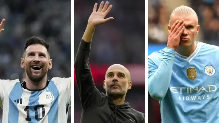 Pep Guardiola Adjudges Lionel Messi as the Greatest CF in Football History When Asked About Haaland Lionel Messi, Pep Guardiola and Erling Haaland