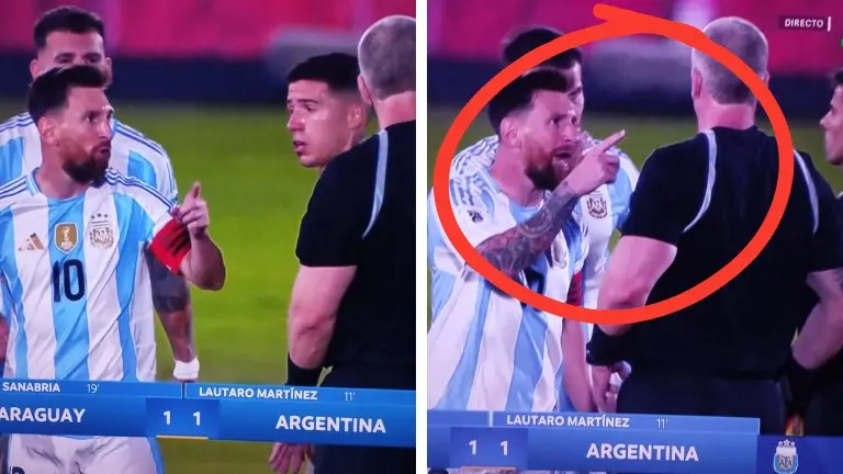 Lionel Messi Engages in Heated Exchange with Referee In Argentina vs Paraguay World Cup Qualifier Lionel Messi's verbal spat with referee