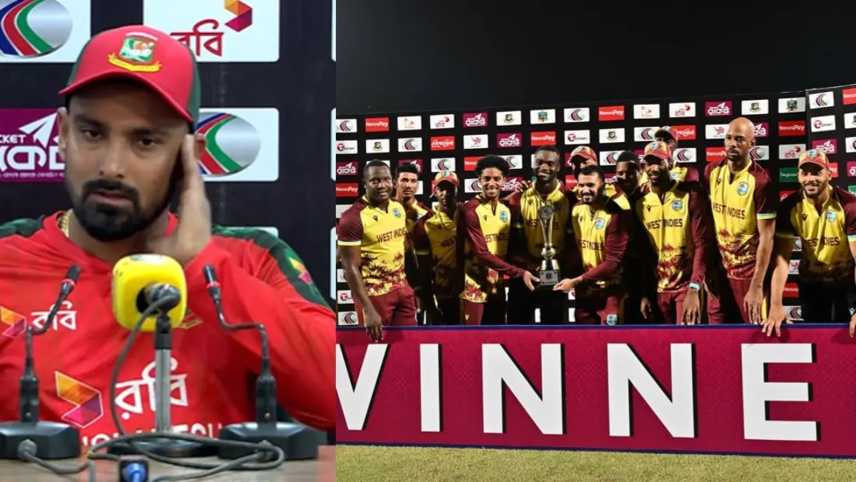 Litton Das and the West Indies cricket team