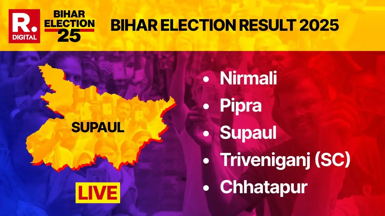 Live counting updates for Bihar 2025 Assembly Election: Supaul, Pipra, Nirmali, Triveniganj, Chhatapur