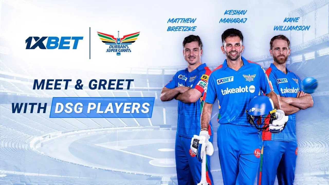 Live Meet & Greet with Durban Super Giants' Keshav Maharaj, Matthew Breetzke and Kane Williamson