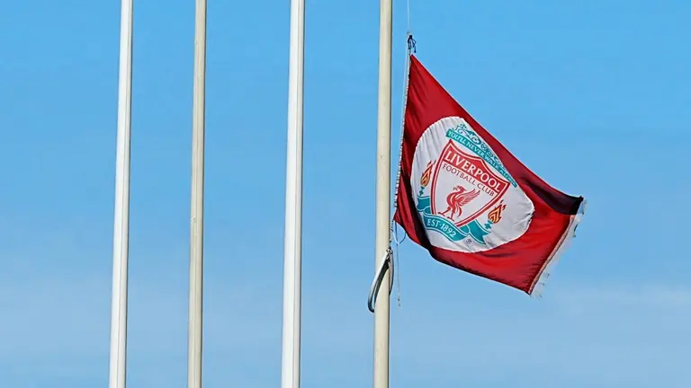 Liverpool Flags Fly Low, Fans Gather Outside Anfield To Honour Diogo Jota After Tragic Car Accident In Spain Liverpool