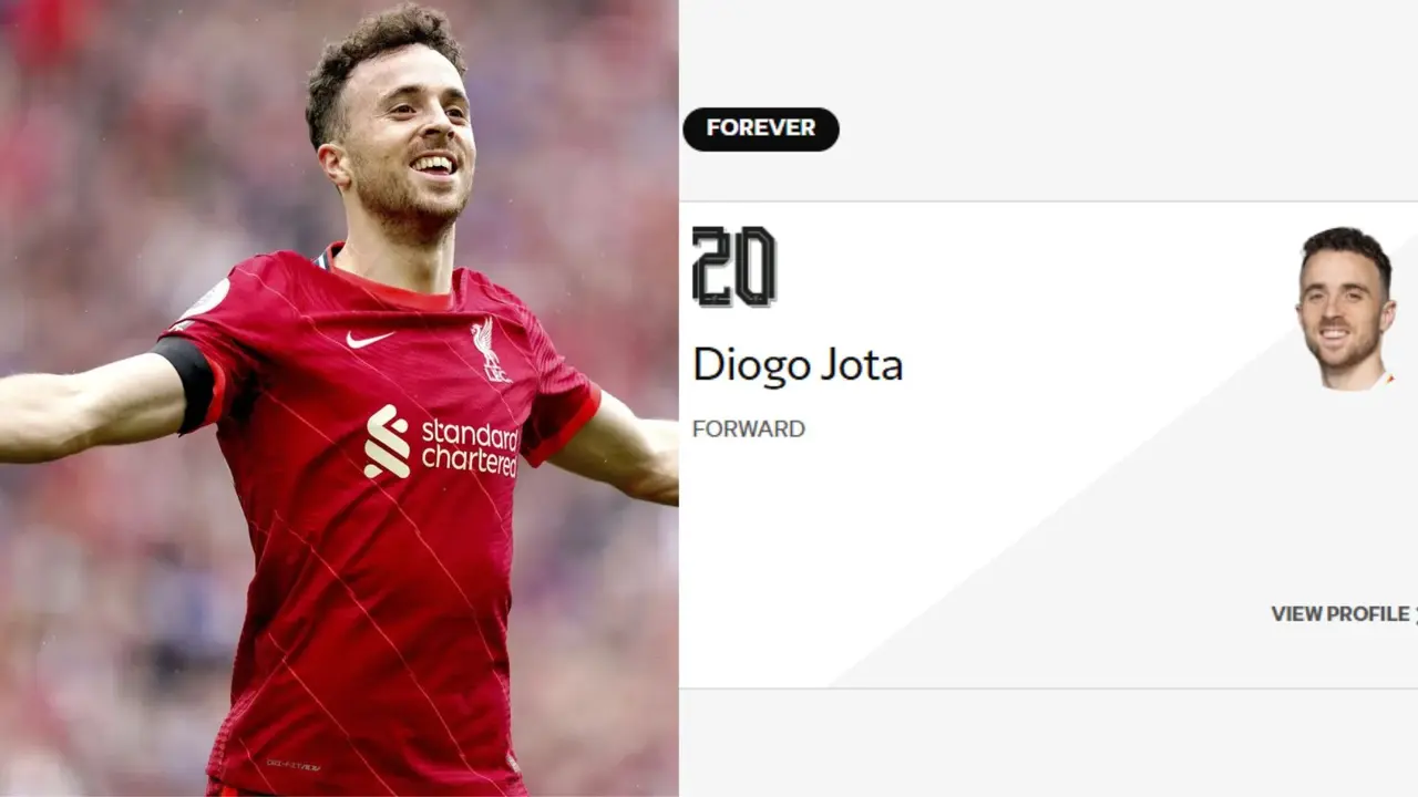 Liverpool Honour Diogo Jota on Their Website With 'Forever' Tag Attached to His Name in The Squad Liverpool Diogo Jota