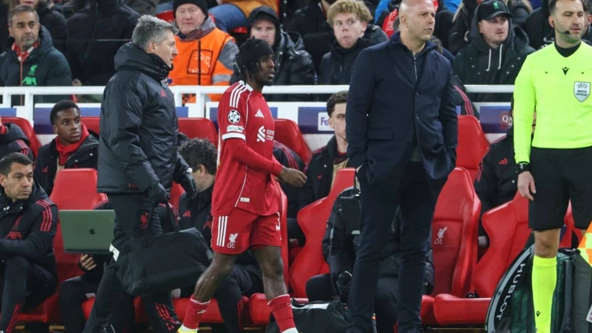 Liverpool right-back Jeremie Frimpong