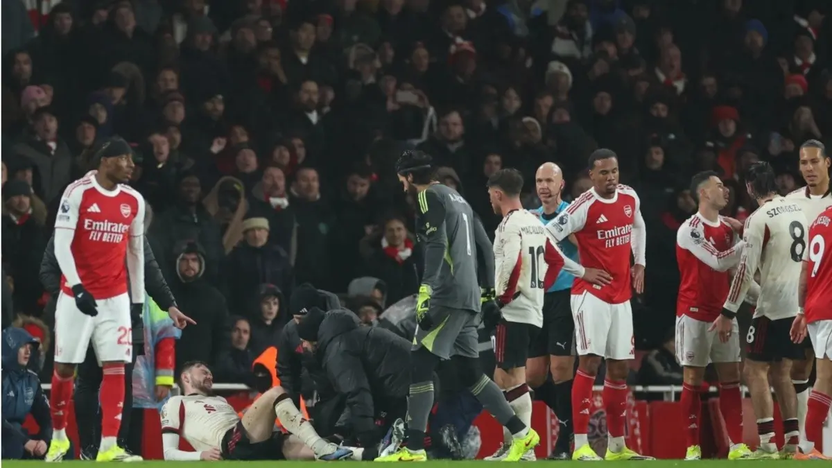 Liverpool's Conor Bradley sustains injury during Arsenal clash