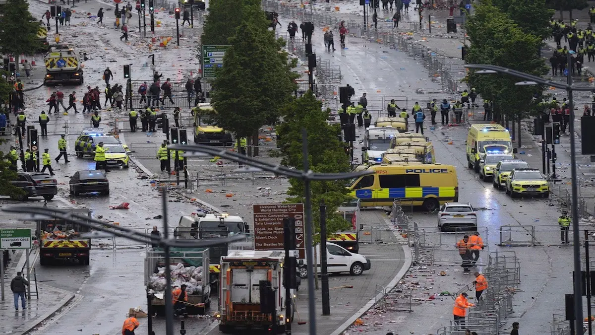 Liverpool, UK, Car rams into crowd