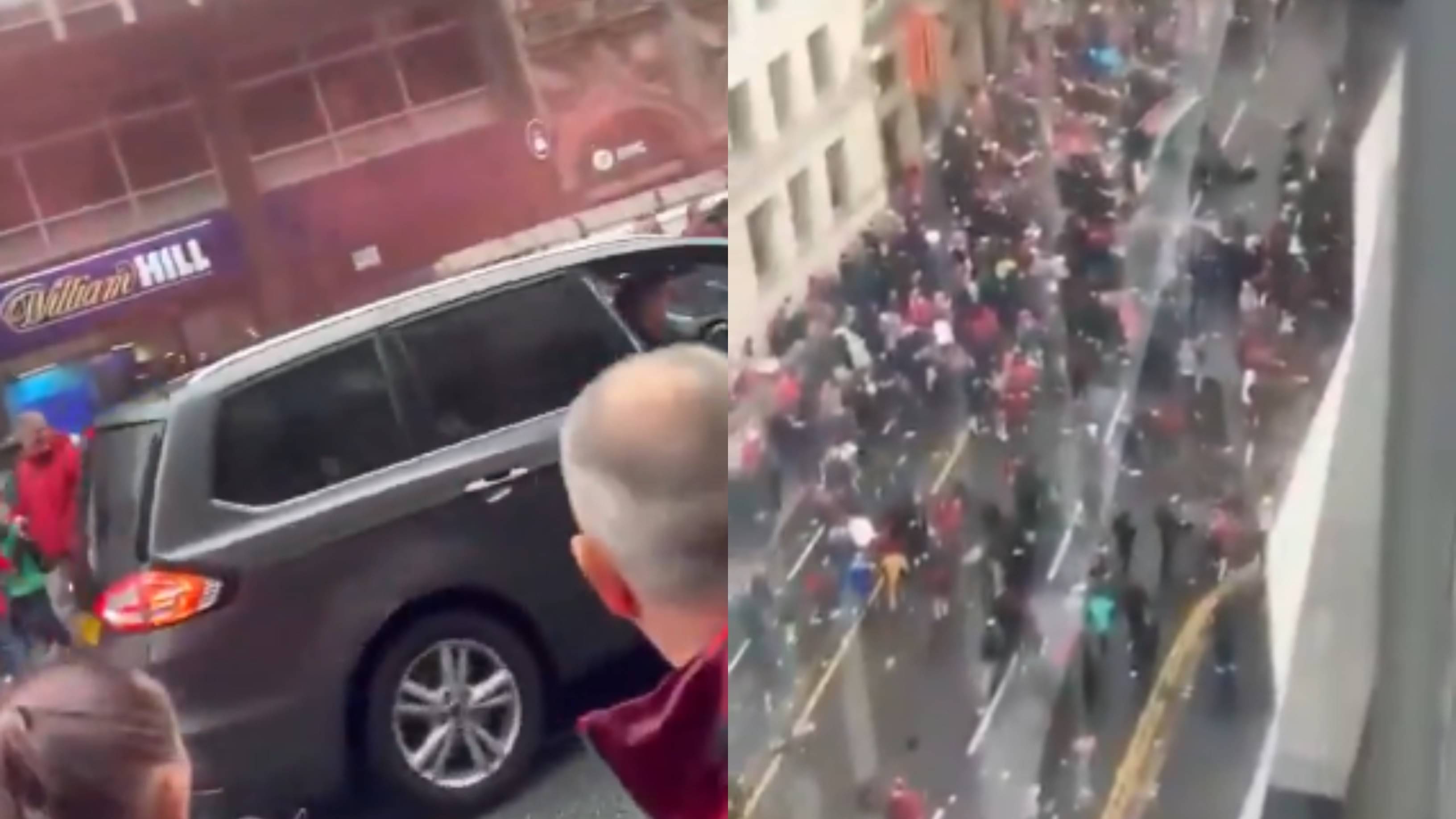 Horrific Footage Shows Exact Moment When Car Rams Into Crowd During  Liverpool Parade | Republic World