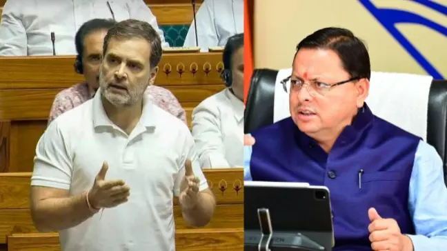 Rahul Gandhi and CM Dhami