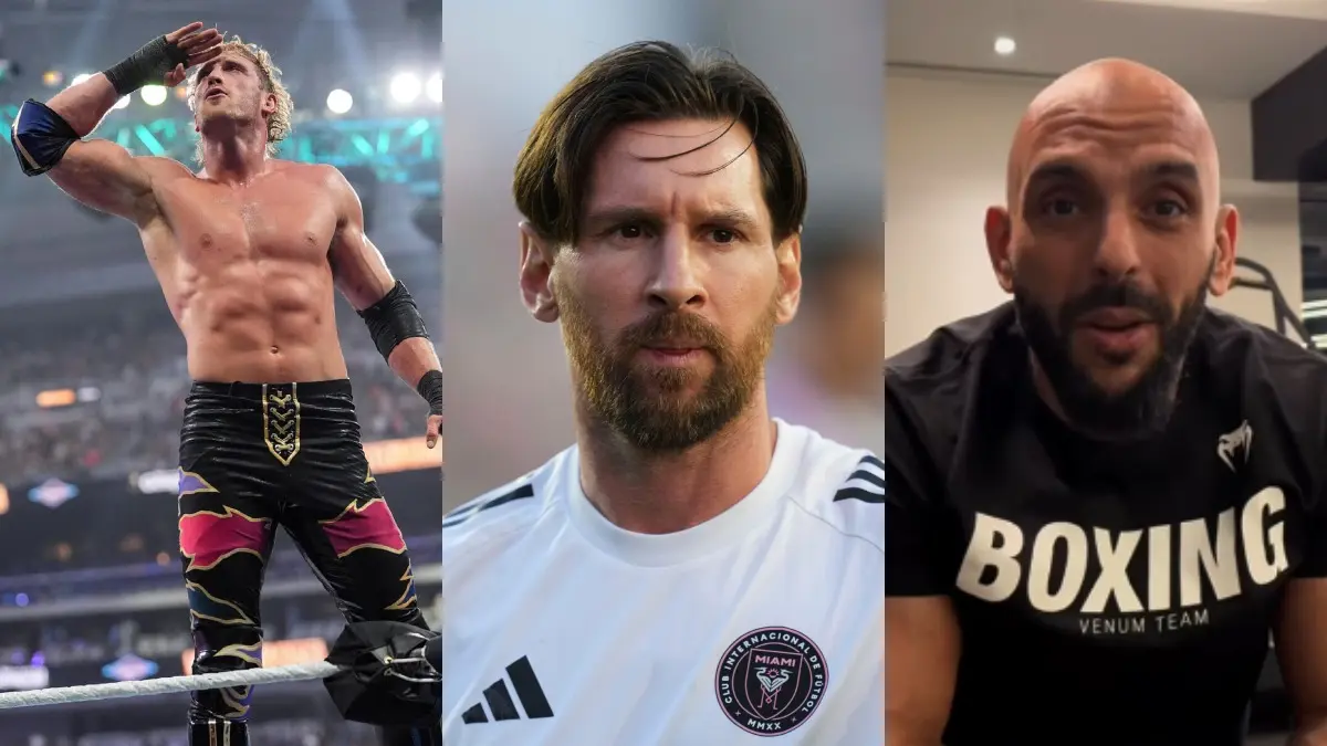 'You Were Scared': Lionel Messi's Bodyguard Calls Out Logan Paul After WWE Superstar Rejects $15 Million Offer To Fight Him Logan Paul, Lionel Messi, Yassine Cheuko