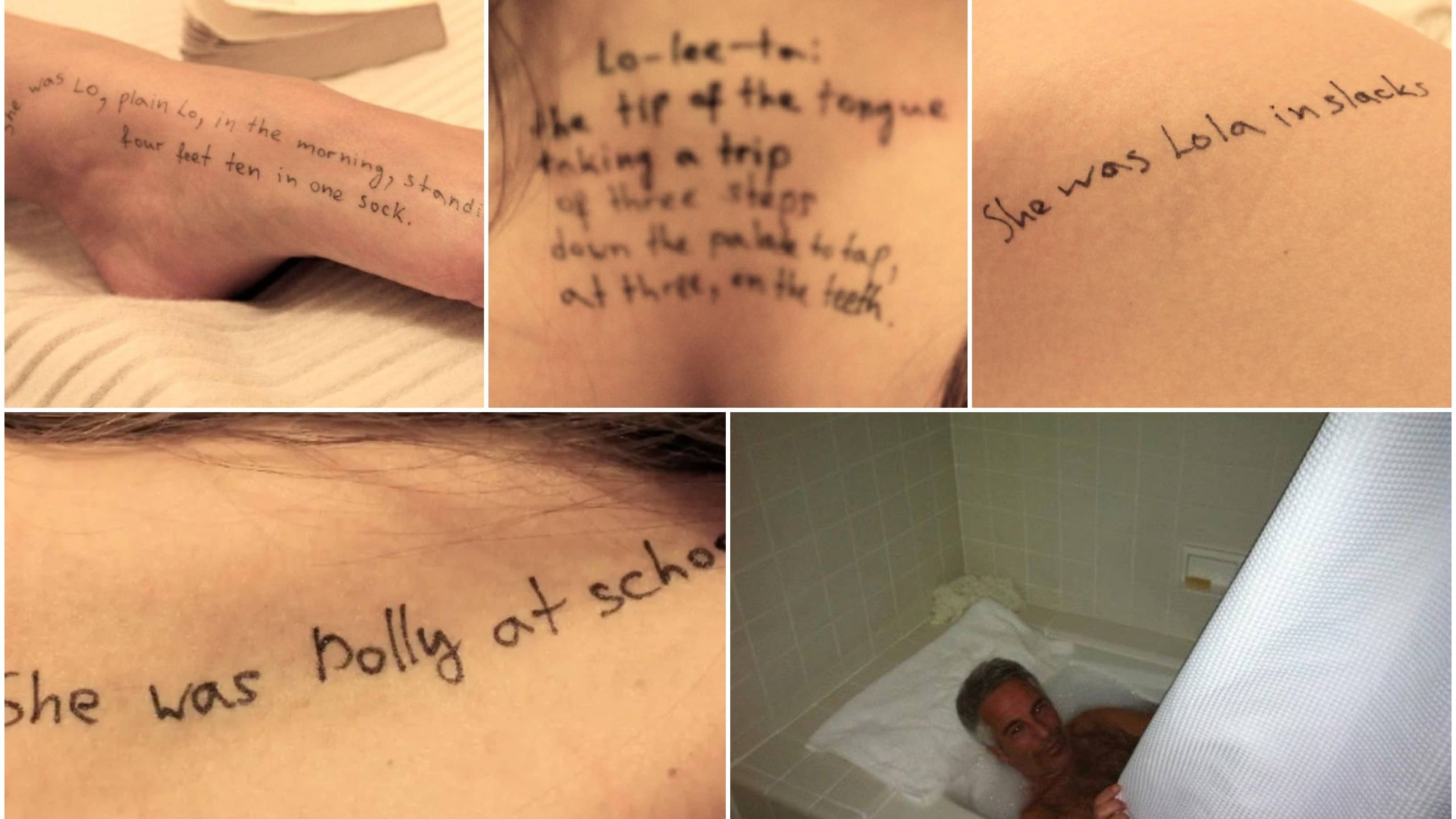 'Lolita' Quotes On Woman's Bodies | Disturbing Pics From Epstein Files