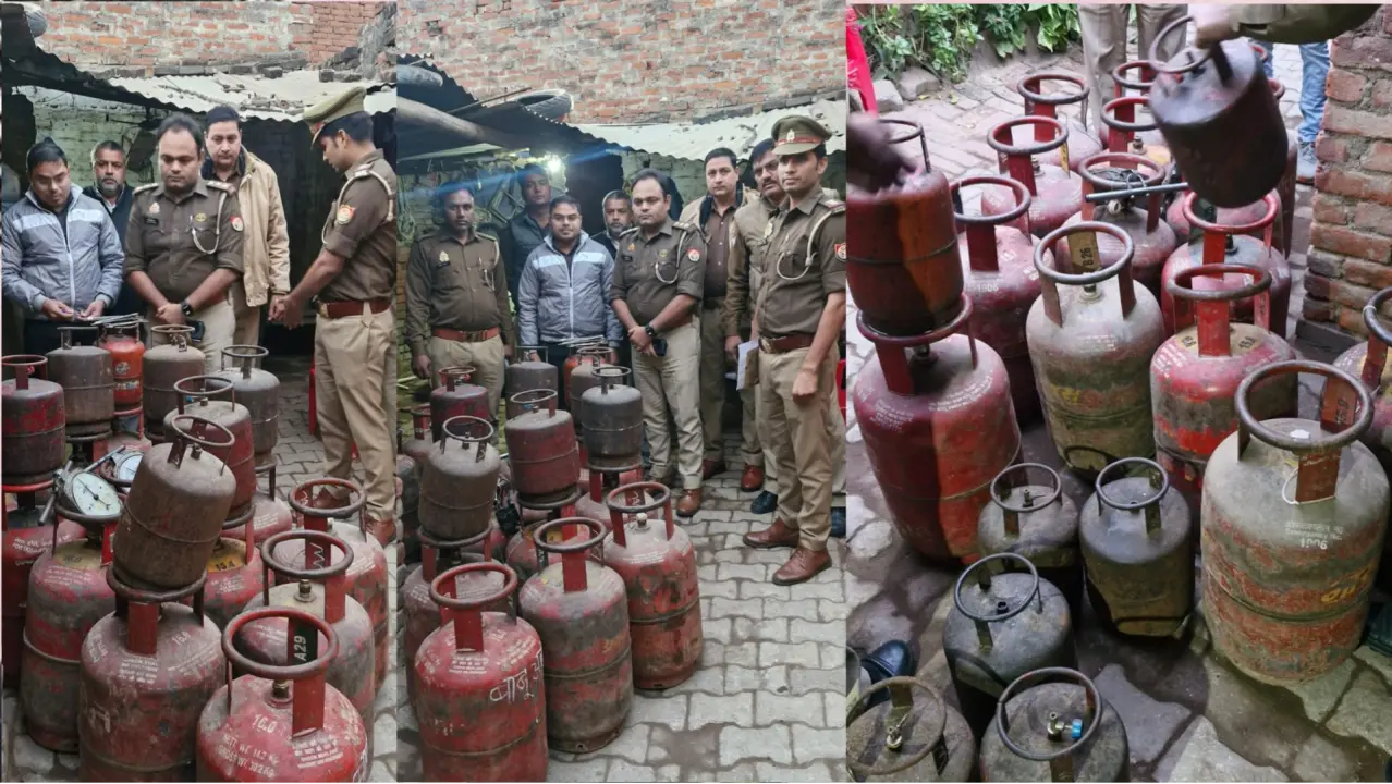 lucknow dubagga illegal gas warehouse blast