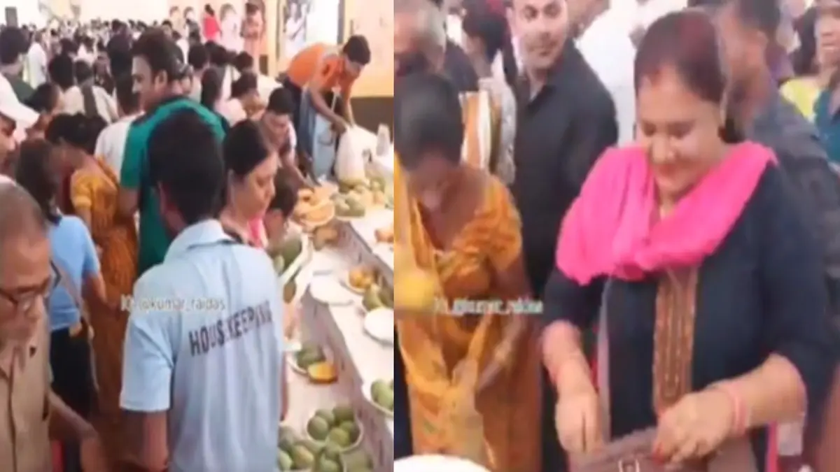 Mangoes Lotted at Lucknow Mango Festival, Funny Video Goes Viral On Social Media | WATCH Lucknow Mango Festival Viral Video