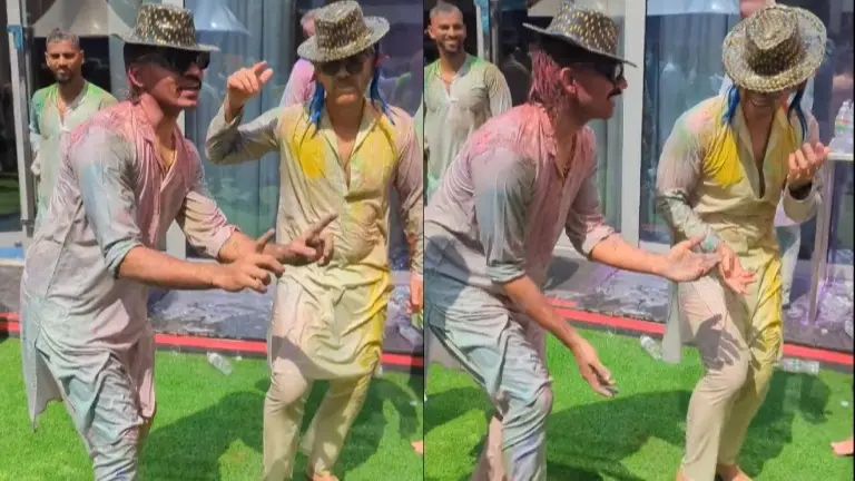 Lucknow Super Giants enjoy the holi celebrations