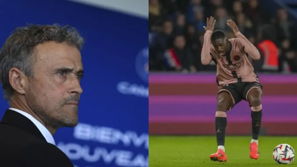 'I Would Make It 100 More Times'- Luis Enrique On Decision To Remove Dembele From PSG Squad Luis Enrique and Ousmane Dembele