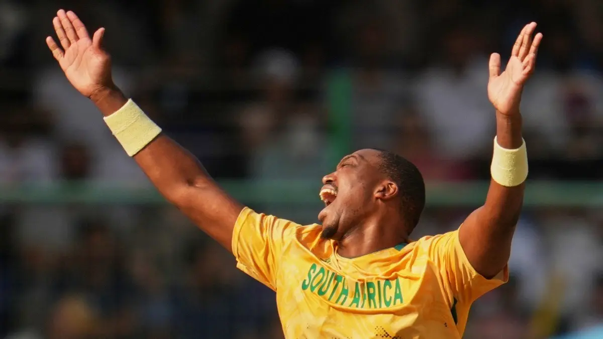 Lungi Ngidi Scripts History For South Africa In T20Is, Leapfrogs Tabraiz Shamsi To Achieve Elusive T20I Milestone Lungi Ngidi celebrating after taking a wicket against Zimbabwe