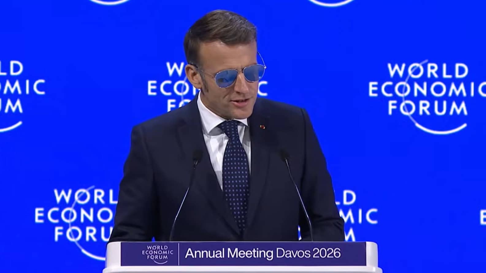 Macron In Sunglasses