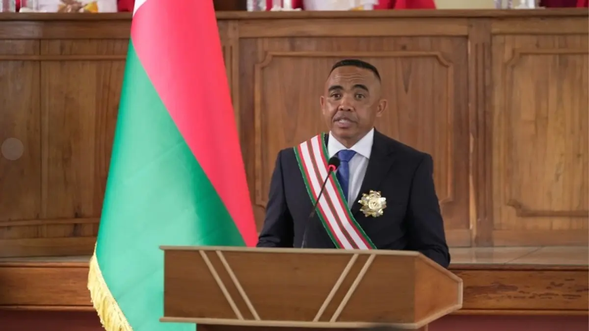 Madagascar's coup leader is sworn in as president after a military takeover condemned by UN