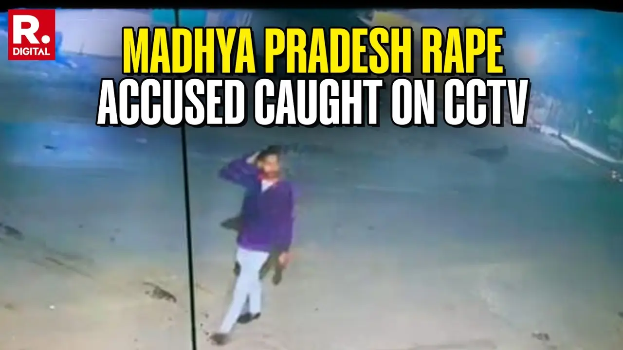 Madhya Pradesh rape accused CCTV footage.