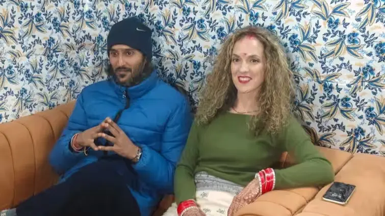 ‘Magical Beyond Words’: Greek Woman Ties Knot with Indian Man at Maha Kumbh Mela Maha Kumbh mela