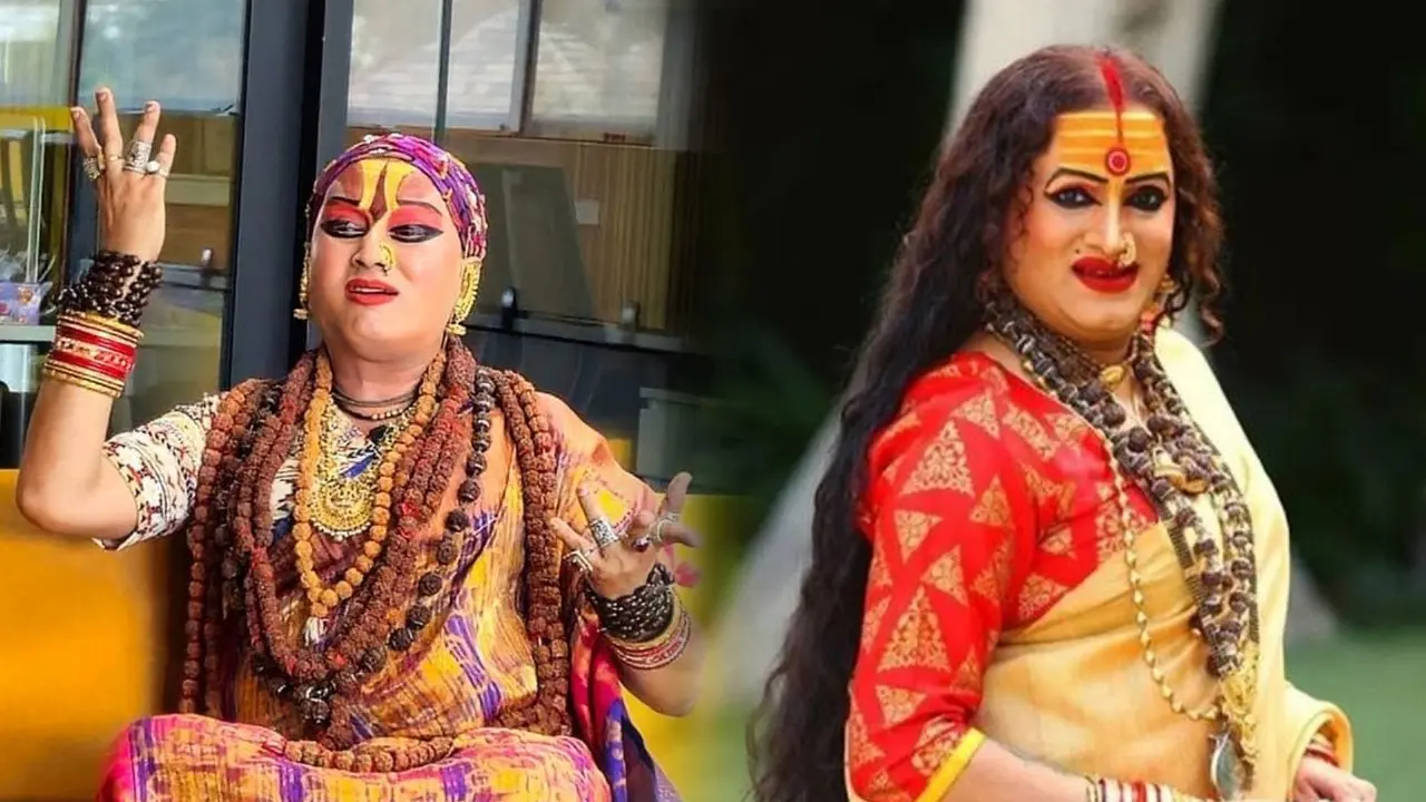 mahakumbh kinnar akhada laxmi narayan tripathi drink