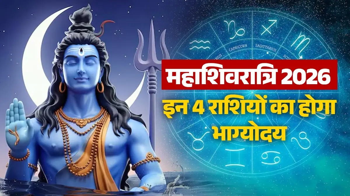 Mahashivratri 2026 Lucky Rashi: 300 साल बाद बनने जा रहा है शुभ संयोग, इन 4 राशियों की चमकेगी किस्मत Mahashivratri 2026 Lucky Rashi