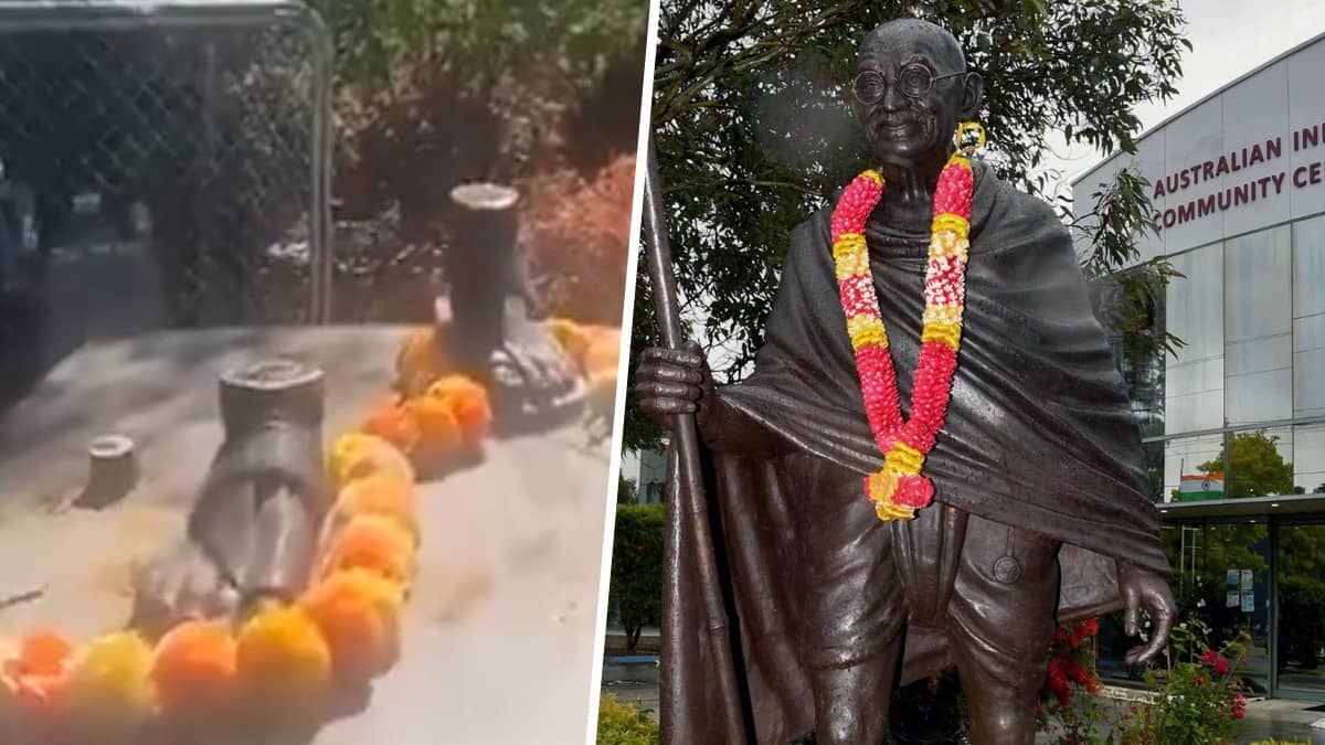  Mahatma Gandhi Statue Goes Missing In Melbourne, India Urges 'Immediate Action'