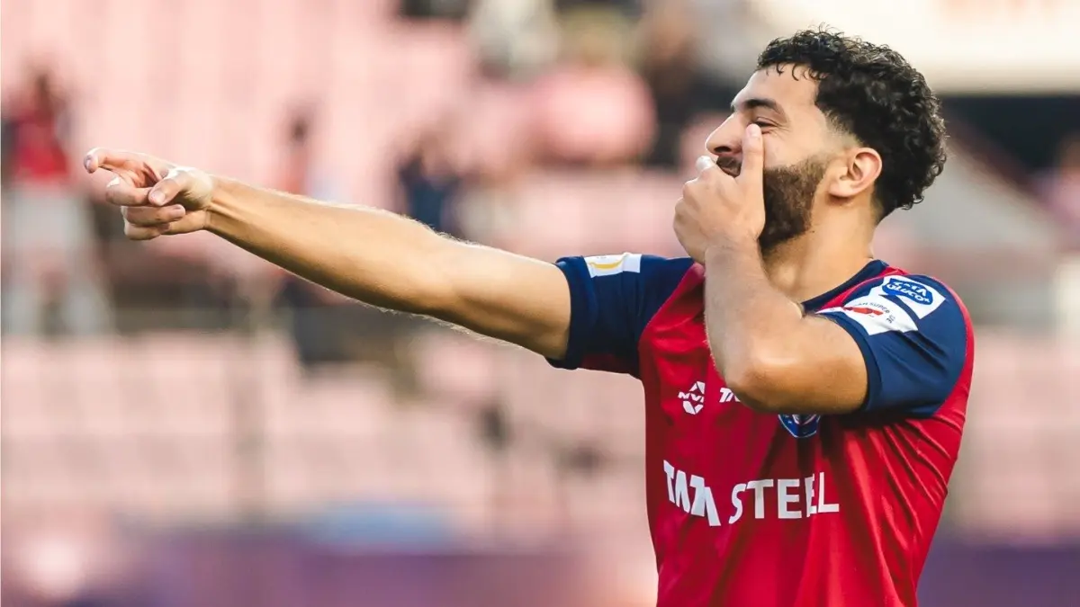 ISL: Talal's Strike Helps Jamshedpur FC Clinch Three Points Against Mohammedan SC Mahdi Talal celebrating after scoring a goal