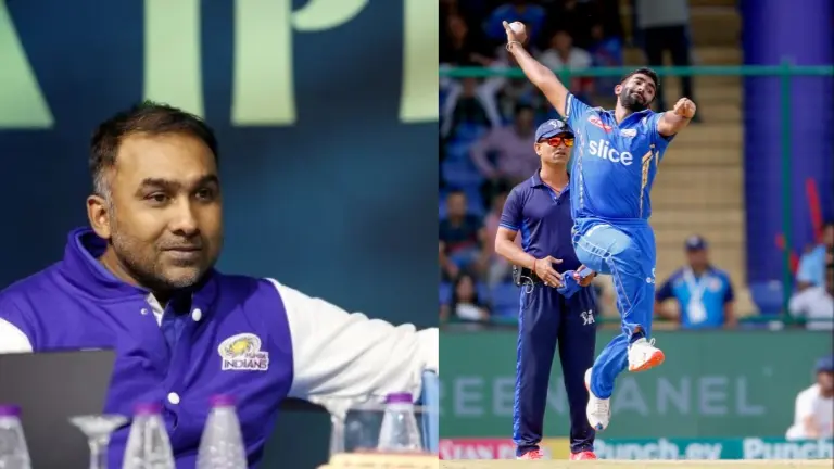 Mahela Jayawardene and Jasprit Bumrah