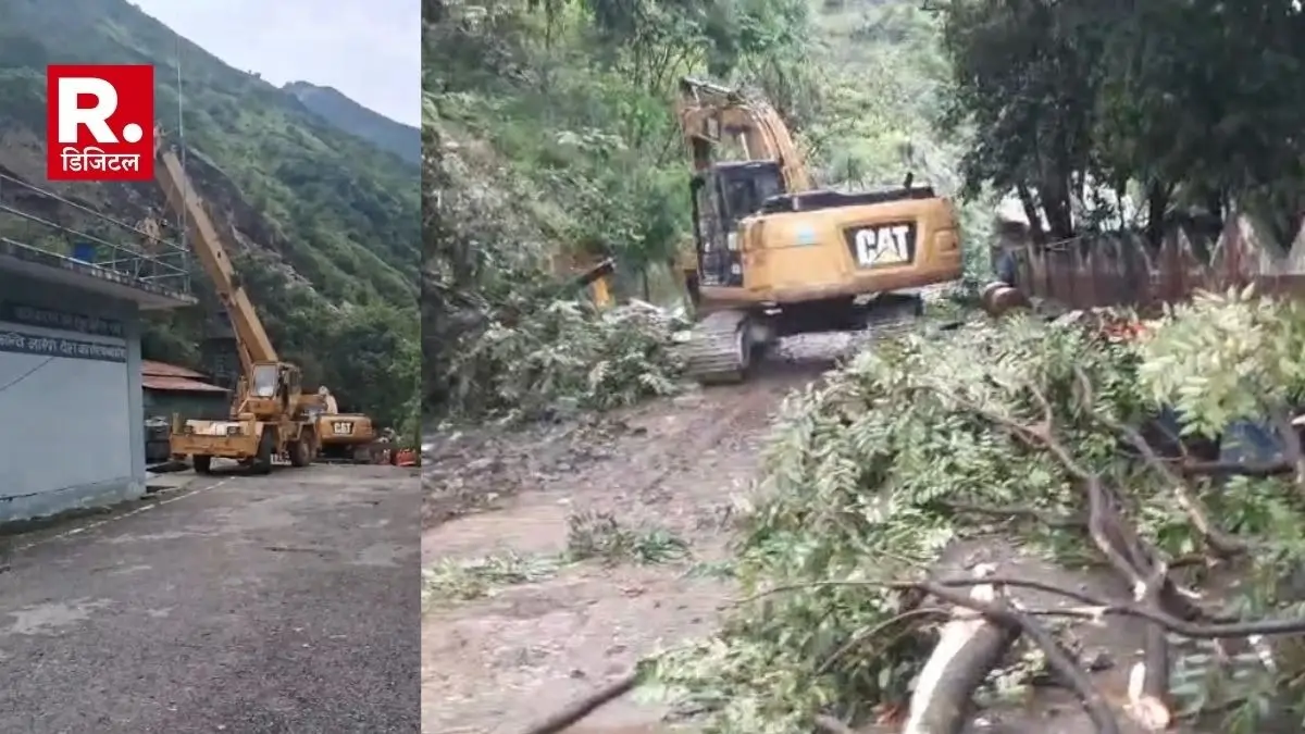 Major accident in Pithoragarh 11 employees trapped in NHPC tunnel due to landslide
