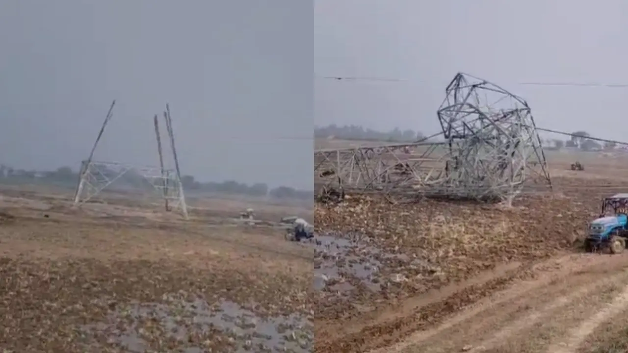 Major accident occurred during tower shifting in Sidhi