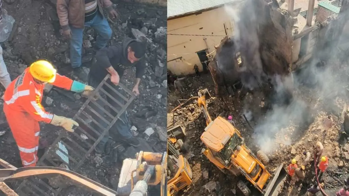 Major Fire Breaks Out Near UCO Bank Building In Himachal's Arki, 1 Child Dead, 9 Feared Trapped