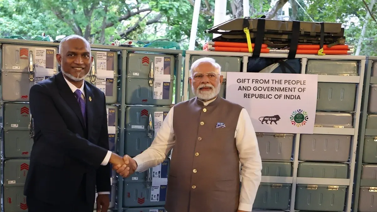 Maldives President Muizzu Congratulates PM Modi On Becoming India's 2nd Longest Serving Prime Minister Maldives President Muizzu Congratulates PM Modi On Becoming India's 2nd Longest Serving Prime Minister