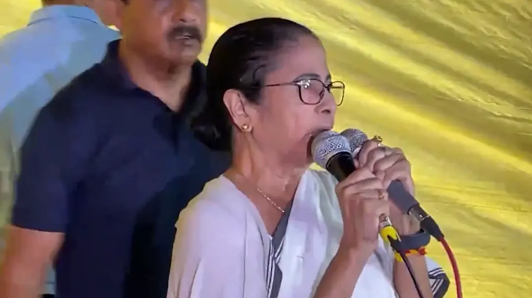 Mamata Banerjee has reached the protest side in front of state health department headquarters in Salt Lake in Kolkata amid growing outrage