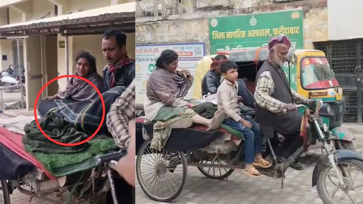 Man Carries Dead Wife’s Body on Cart for 12 Km, Family Says Hospital Denied Ambulance in Faridabad Man Carries Dead Wife’s Body on Cart for 12 Km, Family Says Hospital Denied Ambulance