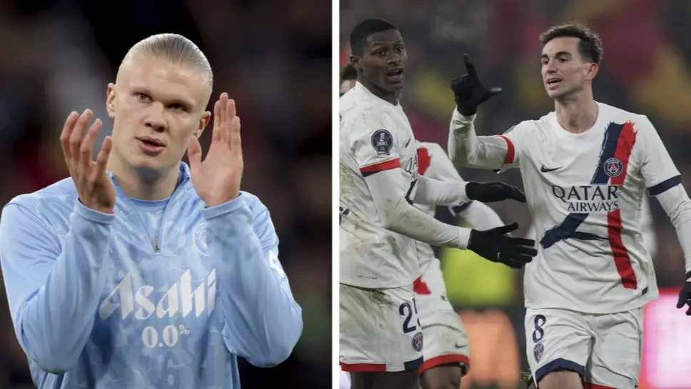 'Would Have Been Impossible': Champions League Returns With Struggling PSG and Manchester City Facing Off Man City's Erling Haaland and PSG Players