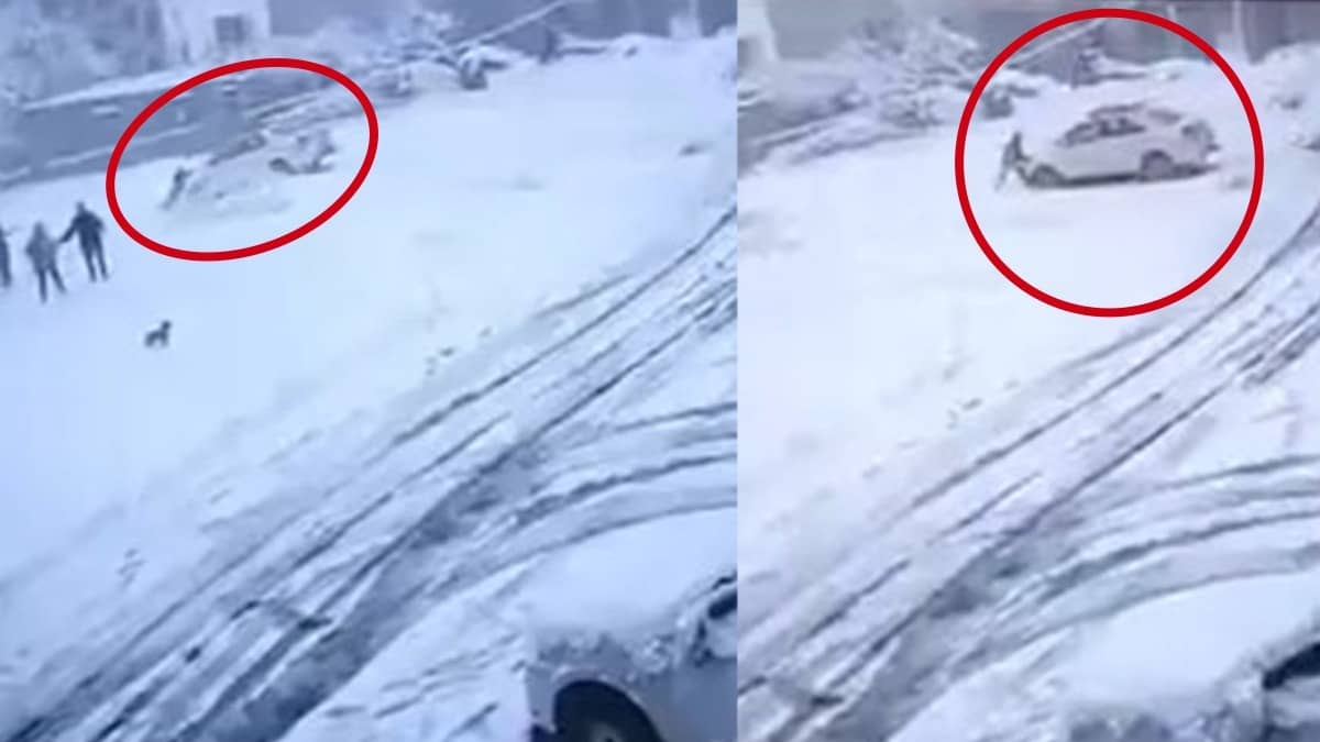 Man narrowly escapes death trying to save car