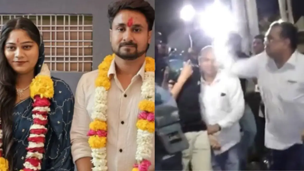 Man slapped Raja Raghuvanshi Murder Case accused at Indore Airport