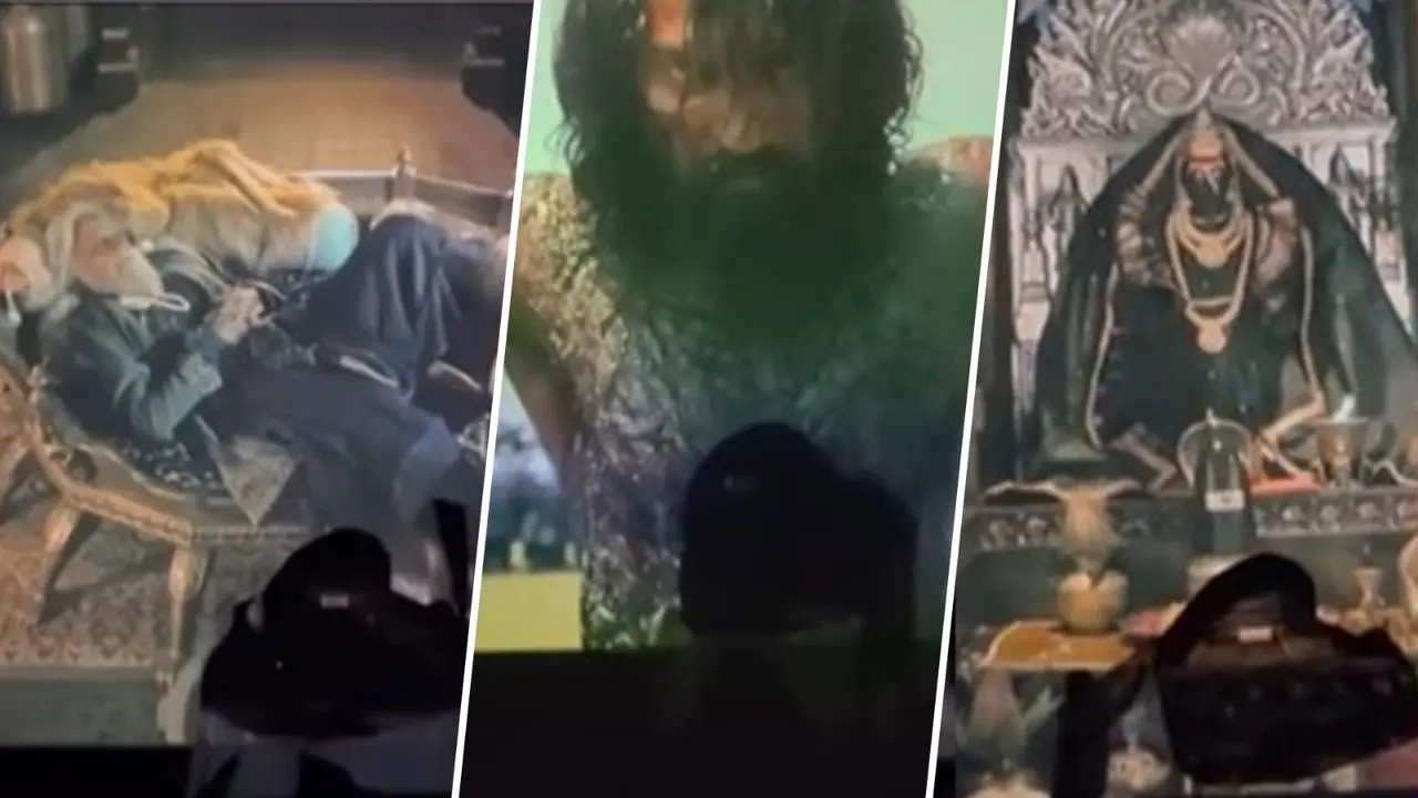 Man tears off screen in Gujarat.