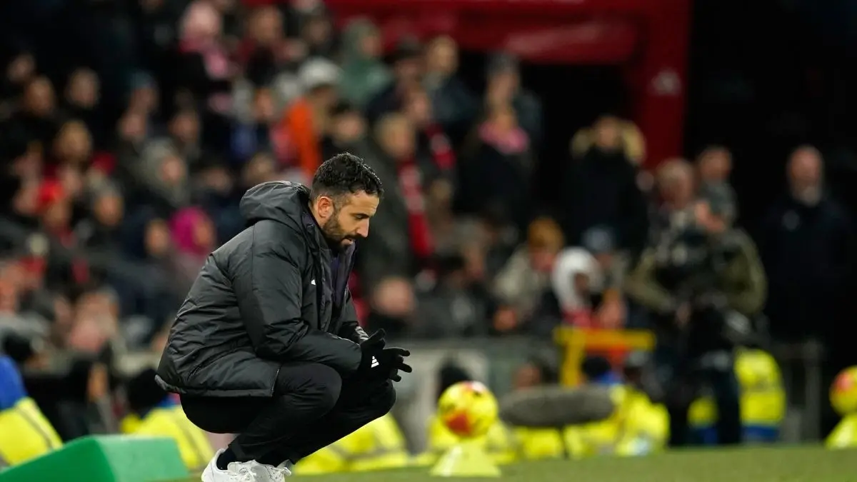 Manchester United manager Ruben Amorim