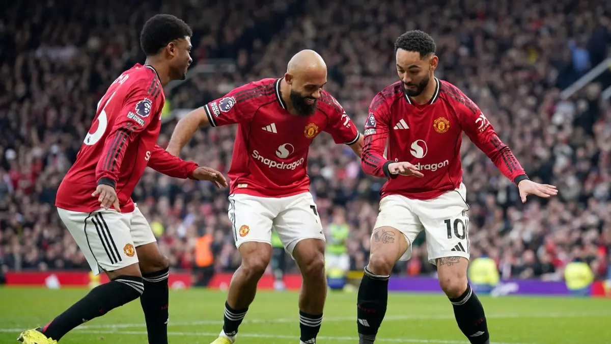 Manchester United vs Tottenham Hotspur Live Streaming: When And Where To Watch Premier League Live In India? Manchester United players celebrate Matheus Cunha's goal