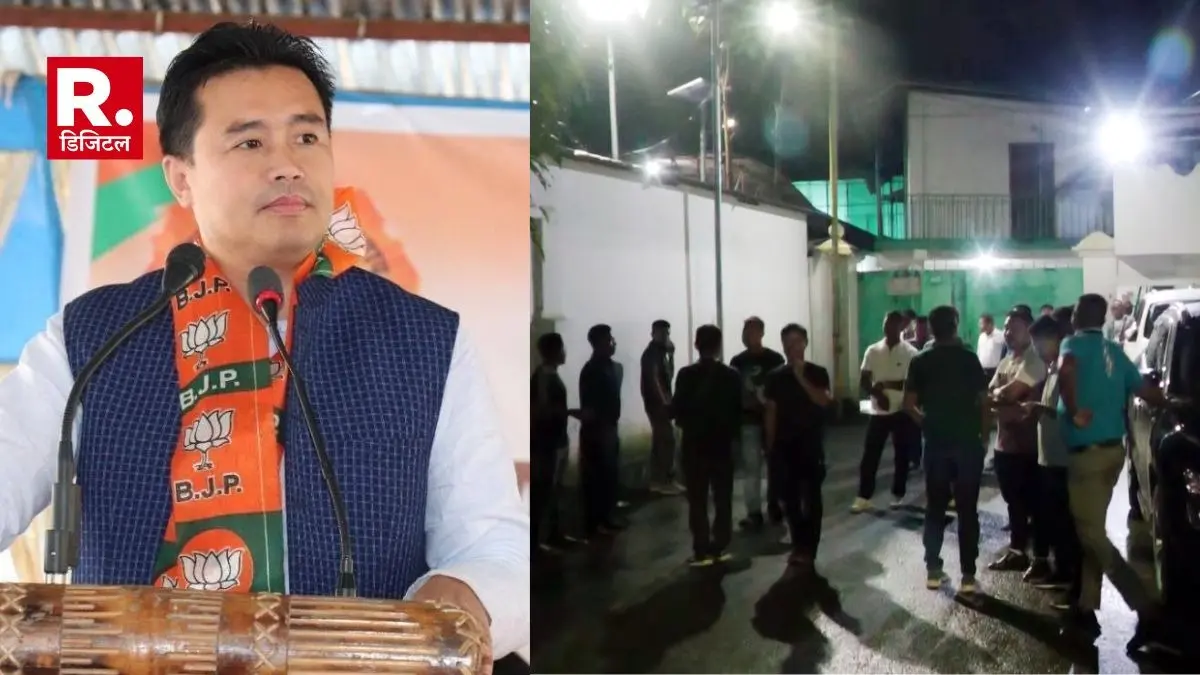 Manipur 25 BJP MLAs meet in biswajit singh residence to push for popular government
